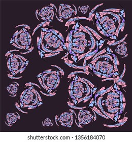 Vector ornament pattern background. Abstract flourish mandala. Sketched print. Elegant luxury texture for wallpaper, page fill, tile, carpet.