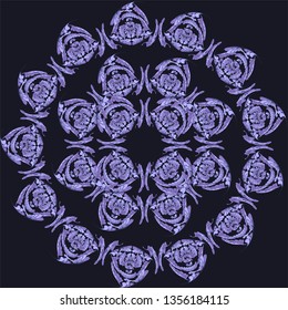 Vector ornament pattern background. Abstract flourish mandala. Sketched print. Elegant luxury texture for wallpaper, page fill, tile, carpet.