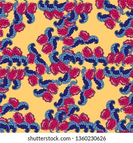 Vector ornament pattern background. Abstract flourish mandala. Sketched print. Elegant luxury texture for wallpaper, page fill, tile, textile, carpet.