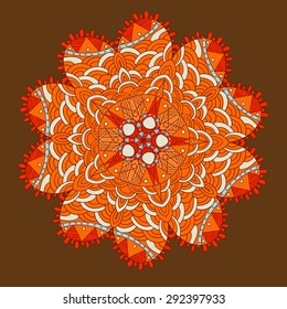 Vector ornament pattern, detailed template. Can be used as background, printings textile, wallpapers parts.