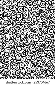 Vector ornament pattern with flora