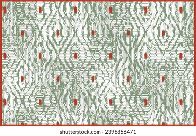 Vector ornament. Seamless African pattern. Ethnic carpet style. Geometric mosaic on the tile Ancient interior.Modern rug. Geo print textile Cloth.Vector fabric Abstract digital printing linen