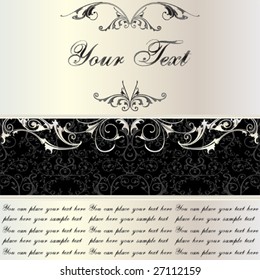 Vector ornament with space for you text