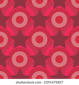Vector - Ornament with stars, seamless pattern, illustration