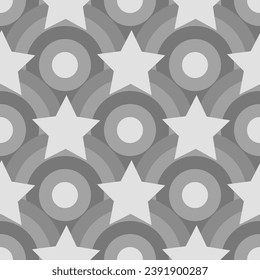 Vector - Ornament with stars, seamless pattern, illustration