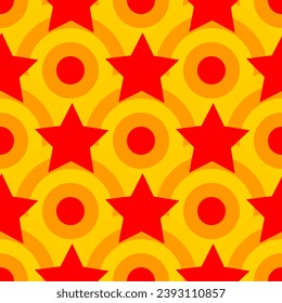 Vector - Ornament with stars, seamless pattern, illustration