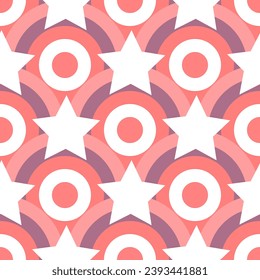 Vector - Ornamento con estrellas, patrón ininterrumpido, ilustración