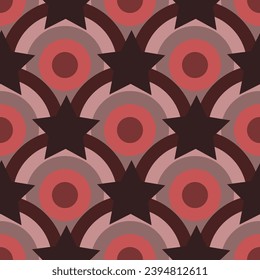 Vector - Ornament with stars, seamless pattern, illustration