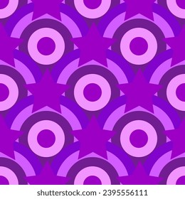 Vector - Ornament with stars, seamless pattern, illustration