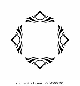 Vector ornament template design logo. Modern ornament vector for wedding invitation, background and print template design