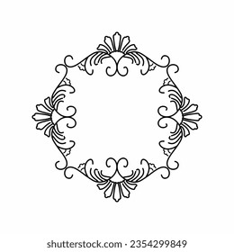 Logo de diseño de plantillas de ornamento vectorial. Vector de ornamentos moderno para el diseño de la invitación a la boda, el fondo y la plantilla de impresión