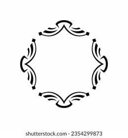 Vector ornament template design logo. Modern ornament vector for wedding invitation, background and print template design