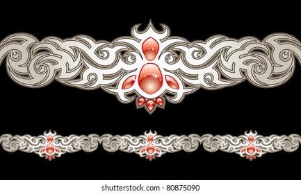 vector ornament In tribal style