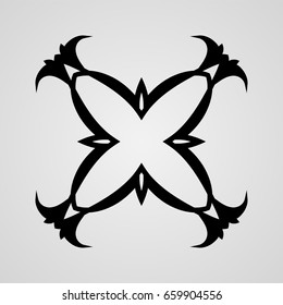 Vector ornamental abstract logo for backgrounds, logos, stickers, labels, tags and other design.