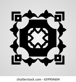 Vector ornamental abstract logo for backgrounds, logos, stickers, labels, tags and other design.