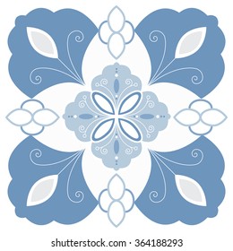 Vector ornamental arabesque with floral elements.