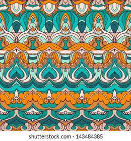 Vector Ornamental Arabian Pattern Design of fabric seamless