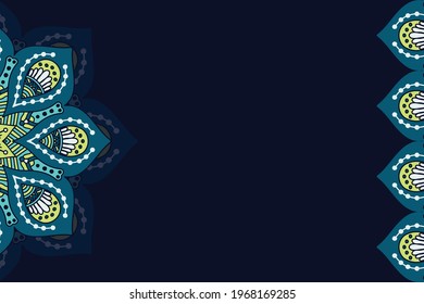 Vector ornamental background with mandala