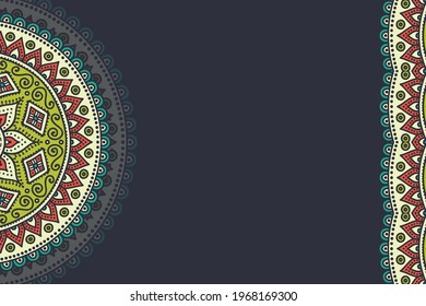 Vector ornamental background with mandala