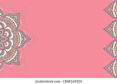 Vector ornamental background with mandala