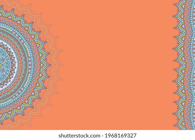 Fondo ornamental vectorial con mandala