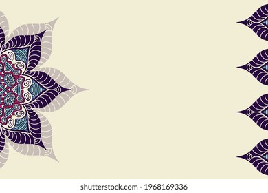 Vector ornamental background with mandala