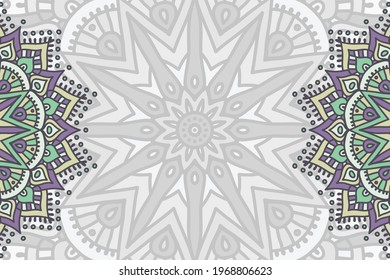 Vector ornamental background with mandala