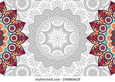 Vector ornamental background with mandala