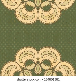 Vector Ornamental Background with polka dot for You Design