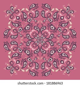 Vector Ornamental  background. Vintage background.