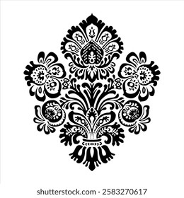 vector ornamental batik floral pattern
