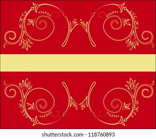 Vector ornamental card