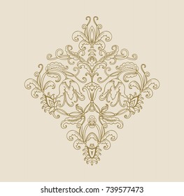 Vector ornamental composition with campanula, bellflowers on white background