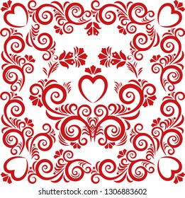 Vector ornamental decorative background. Ethnic pattern ornament. Vector pattern. 