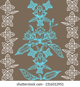 Vector ornamental decorative background. Ethnic seamless pattern ornament. Vector pattern. 