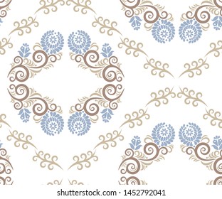 Vector ornamental decorative background. Ethnic seamless pattern ornament. Vector pattern.