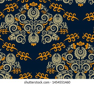 Vector ornamental decorative background. Ethnic seamless pattern ornament. Vector pattern.