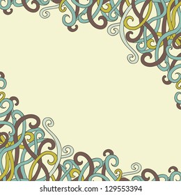 vector ornamental decorative card template