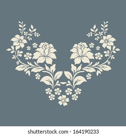 Vector ornamental Decorative elements design,rose bouquet.