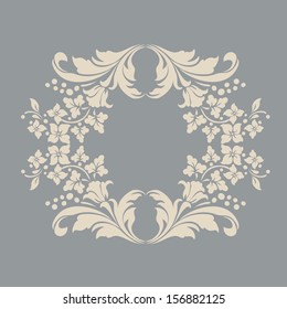 Vector ornamental Decorative elements design,vintage frame,luxury frame 