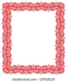 Vector  ornamental decorative frame