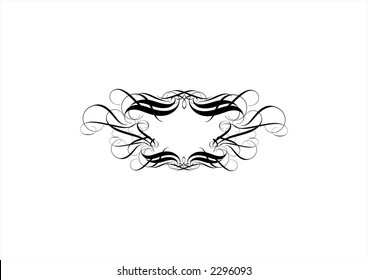 Vector ornamental elements. Suggested uses: titling frame and corner details.