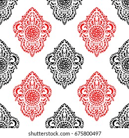 Vector ornamental ethnic art, patterned Indian, Turkish, Arabic, paisley. Hand drawn illustration. Tattoo, astrology, alchemy, boho and magic symbol. Original design in doodle style.