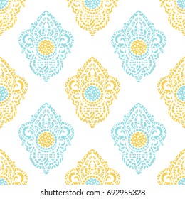 Vector ornamental ethnic art, patterned Indian, Turkish, Arabic, paisley.