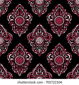 Vector ornamental ethnic art, patterned Indian, Turkish, Arabic, paisley. Hand drawn illustration. Tattoo, astrology, alchemy, boho and magic symbol. Original design in doodle style.