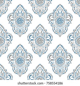 Arte étnico ornamental de Vector, indio estampado, turco, árabe, paisley. Dibujado a mano ilustración. Tatuaje, astrología, alquimia, boho y símbolo mágico. Diseño original en estilo doodle.