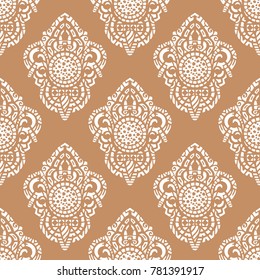 Vector ornamental ethnic art, patterned Indian, Turkish, Arabic, paisley. Hand drawn illustration. Tattoo, astrology, alchemy, boho and magic symbol. Original design in doodle style.