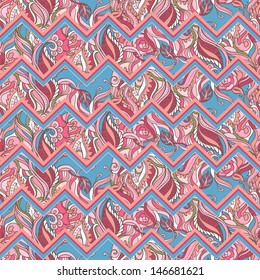 Vector  Ornamental Floral Pattern Design 
