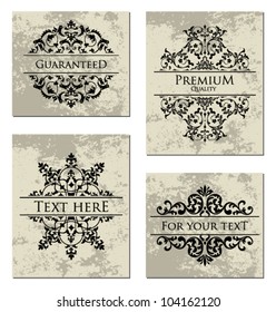 Vector Ornamental Frame Set.