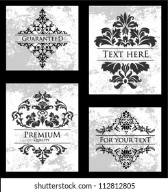 Vector Ornamental Frame Set.